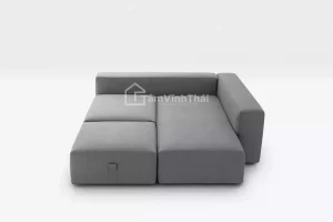 Mẫu sofa góc giường Hebe Bloc có thể xếp gọn thành giường ngủ tiện lợi