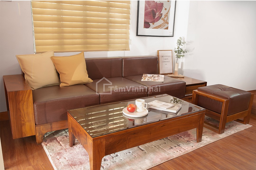 Sofa bộ Wooden Sun sang trọng cho phòng khách